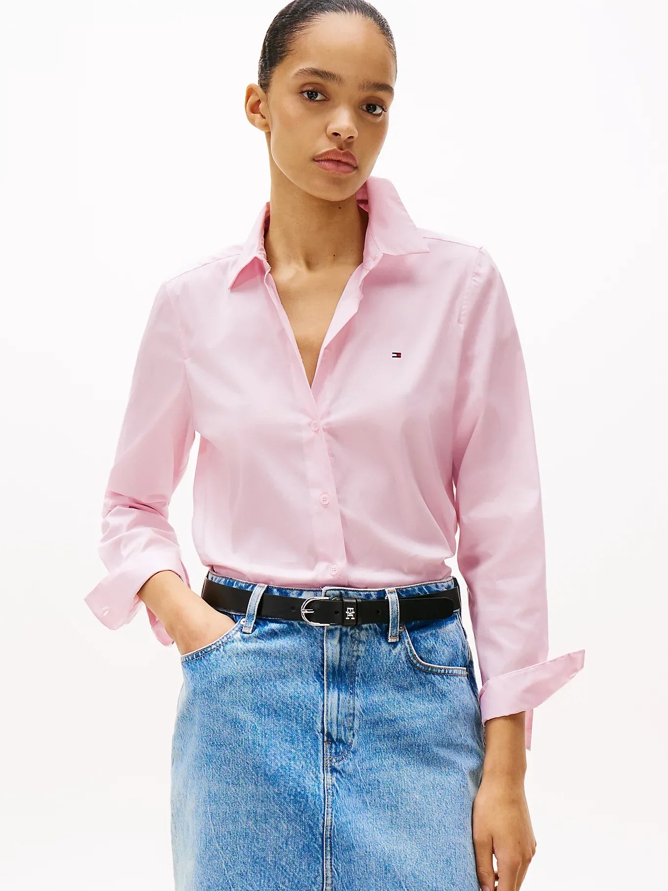 ESS POPLIN REGULAR SHIRT 240933 - LUX54